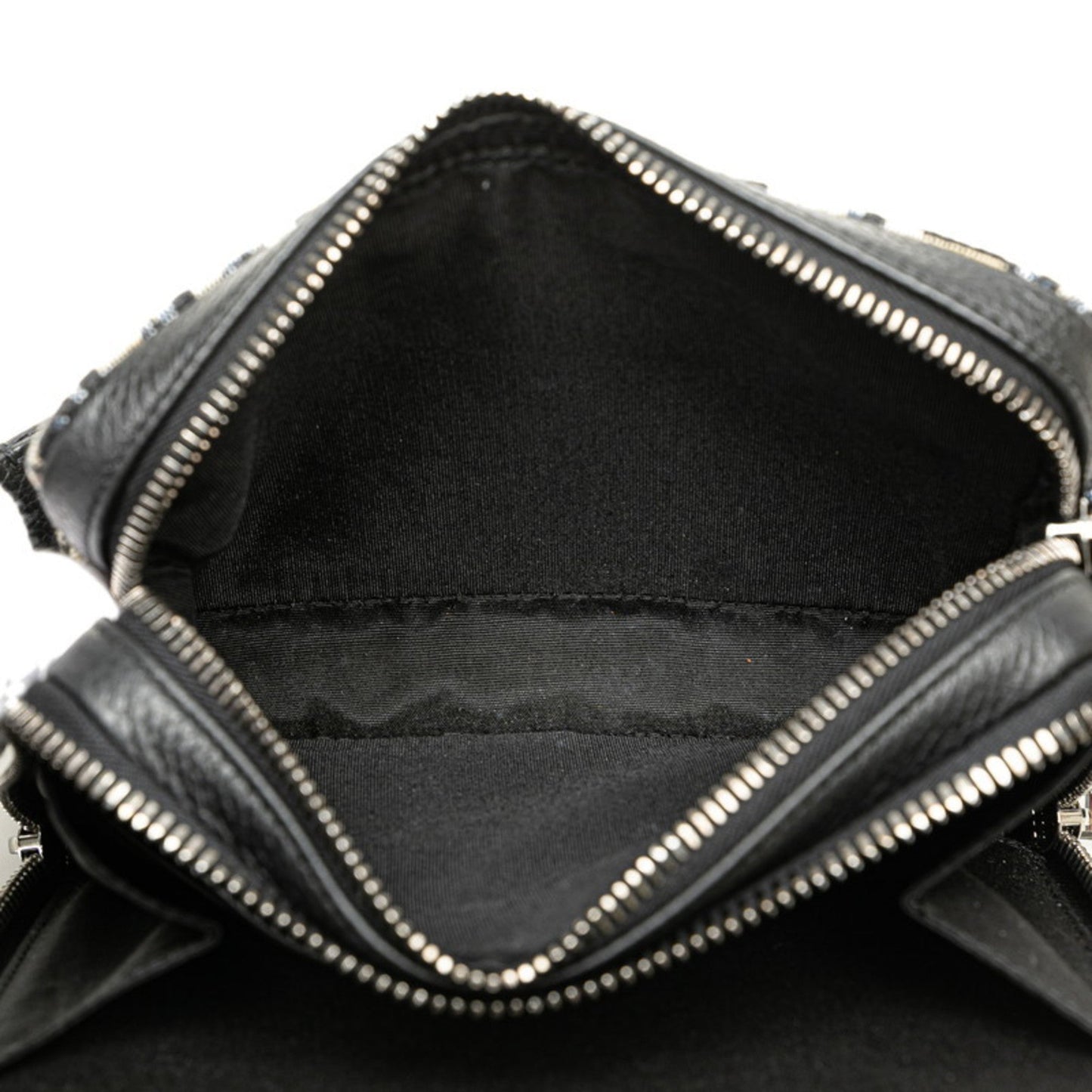 Christian Dior Beige Navy Jacquard Shoulder Bag  