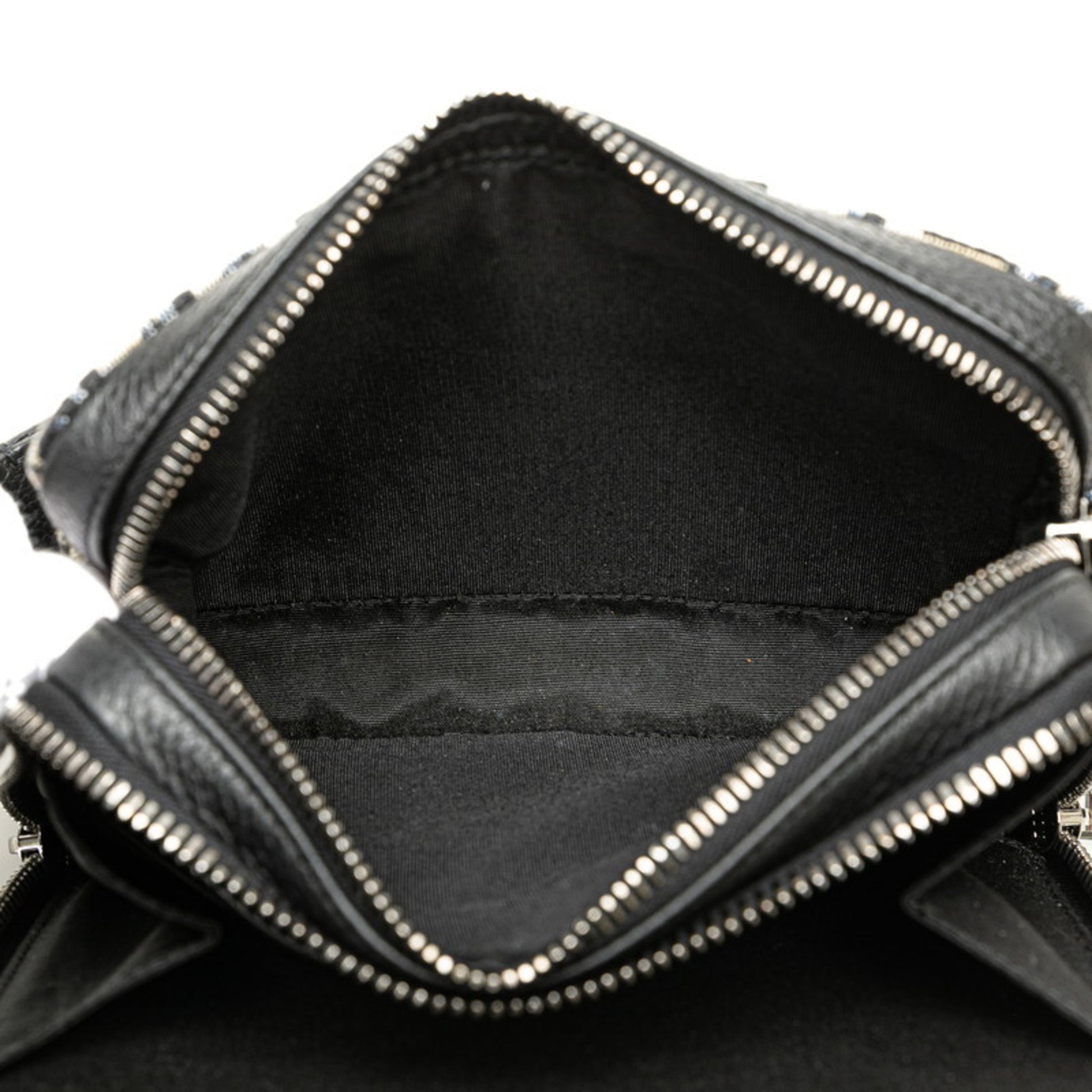Christian Dior Beige Navy Jacquard Shoulder Bag  
