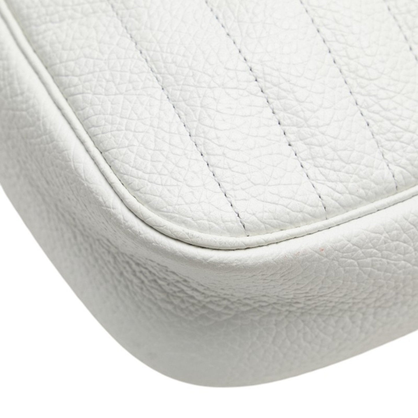 Christian Dior White Leather Shoulder Bag  