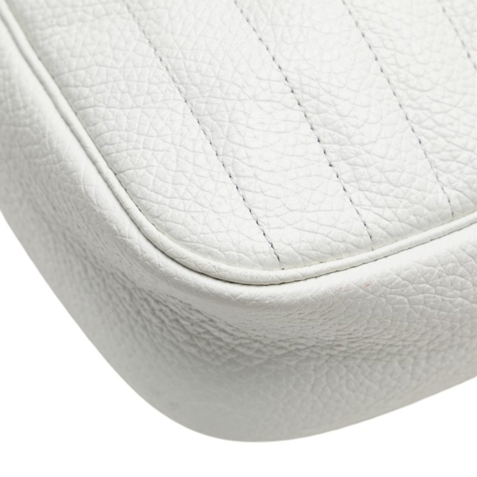 Christian Dior White Leather Shoulder Bag  