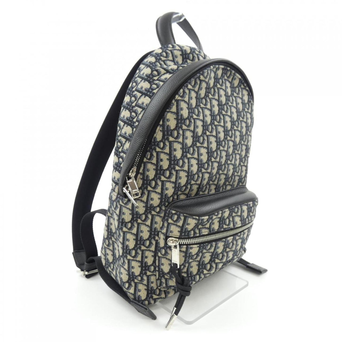Christian Dior Beige Black Navy Handbag  