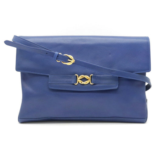 Gucci Blue Leather Shoulder Bag Style 3