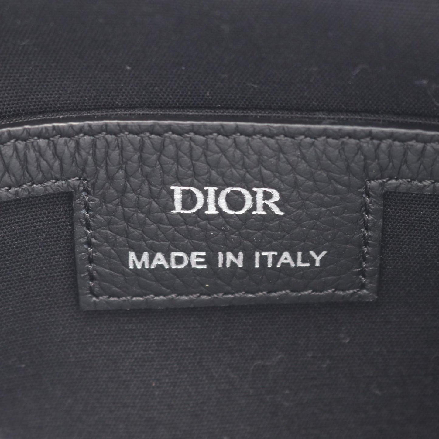 Christian Dior Black Canvas Leather Messenger Bag Shoulder Bag  