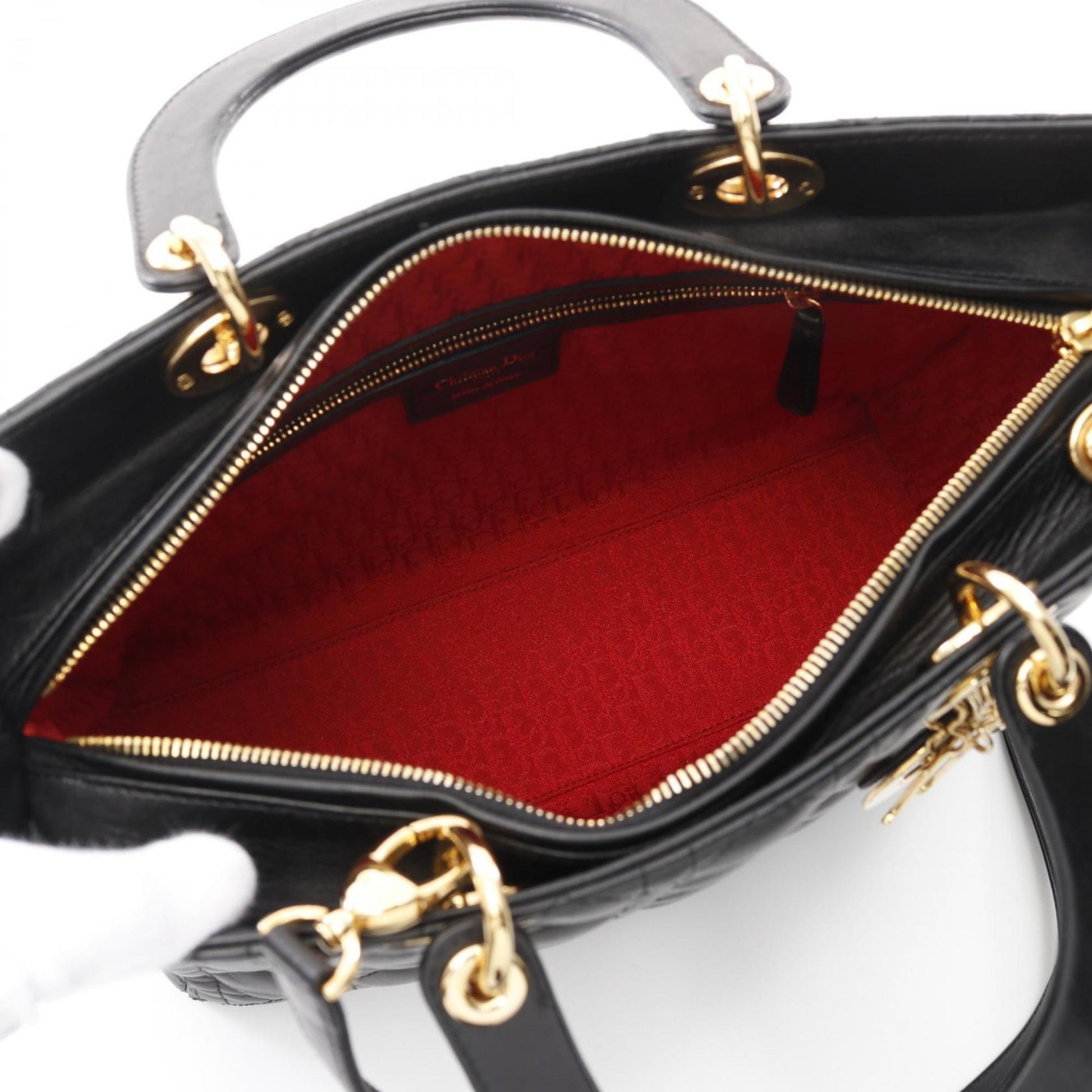 Christian Dior Black Leather Handbag  