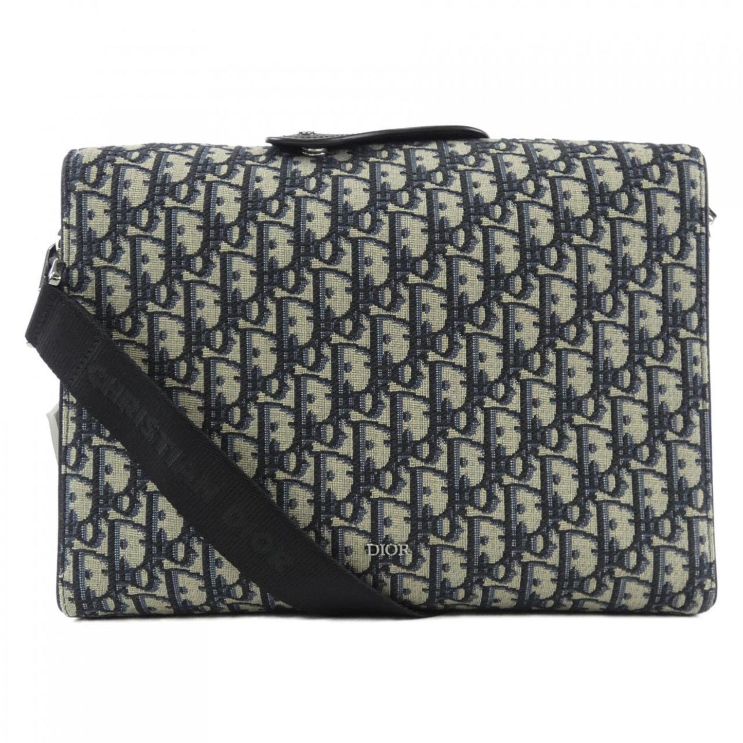 Christian Dior Beige Navy Handbag Shoulder Bag  