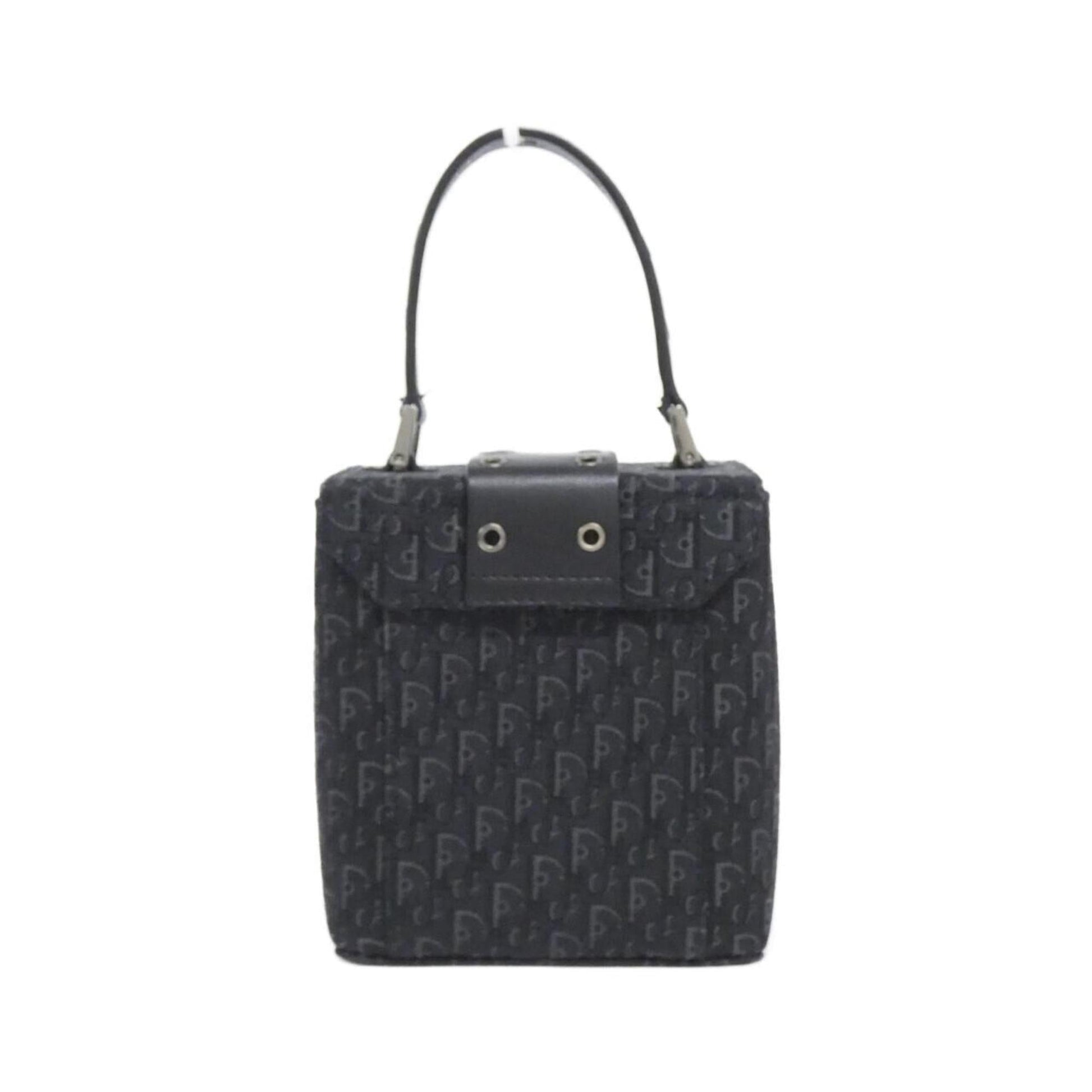Christian Dior Black Canvas Handbag  