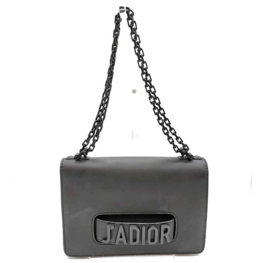 Christian Dior Black Leather Shoulder Bag  