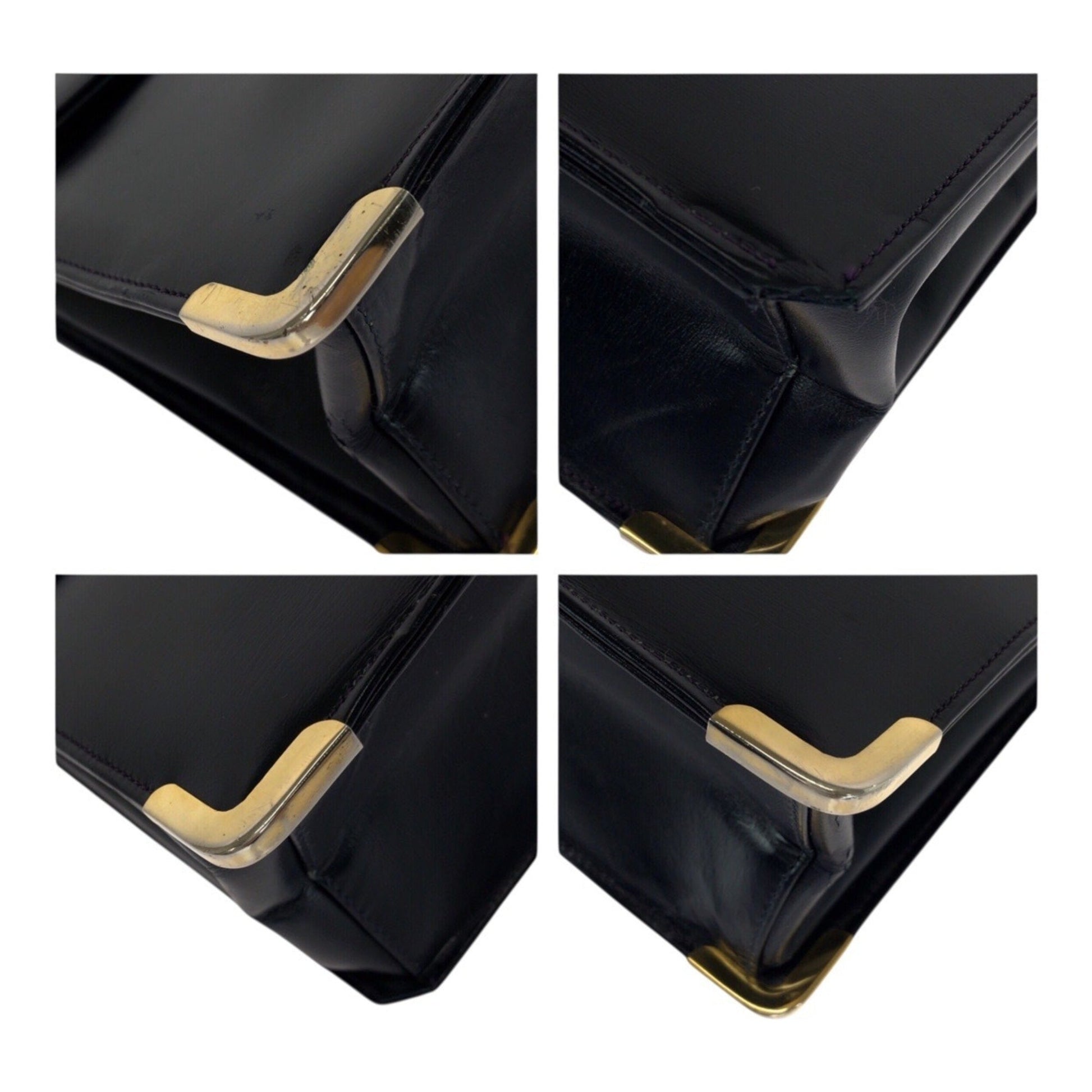 Christian Dior Black Leather Pochette Shoulder Bag  