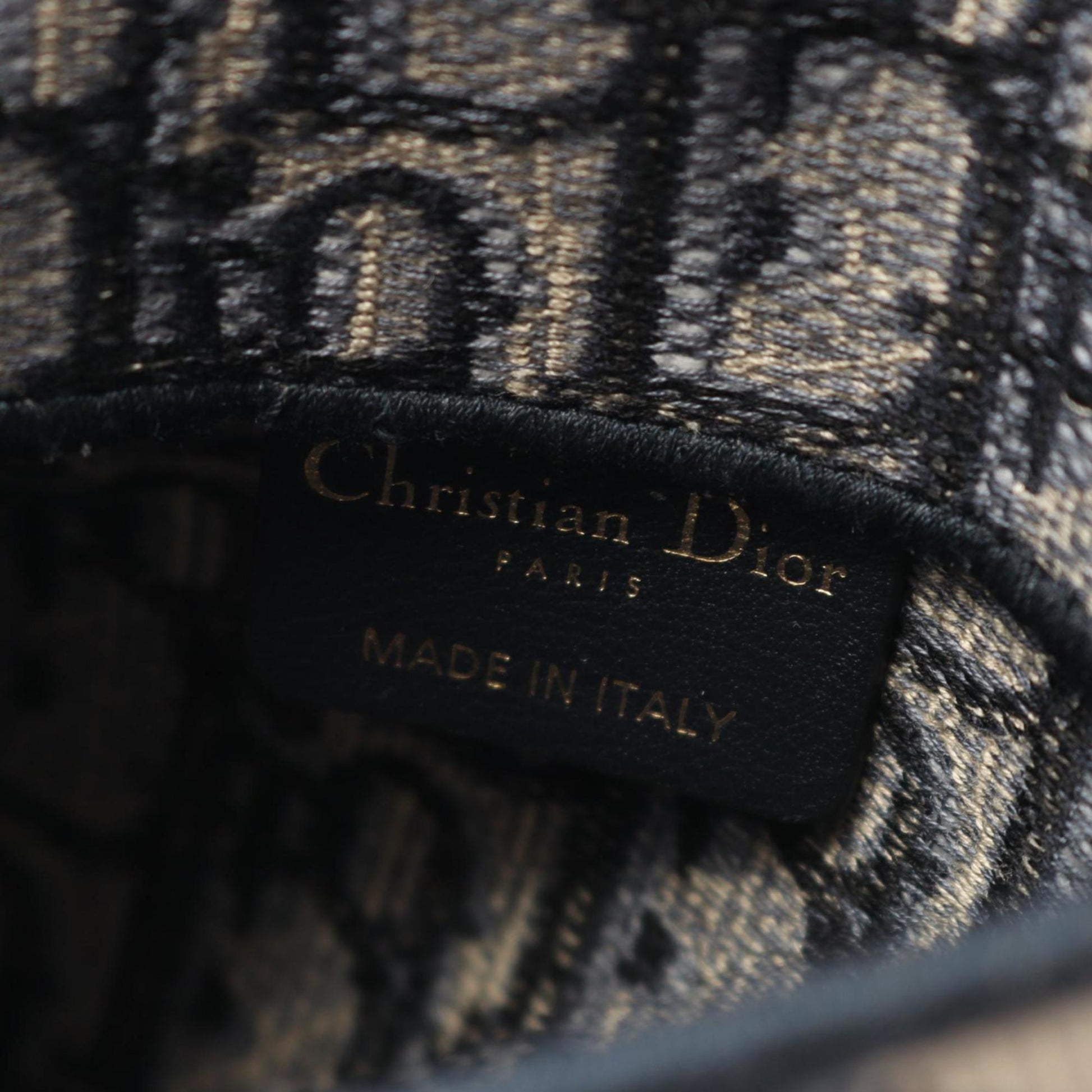Christian Dior Beige Navy Canvas Fanny Pack Saddle Bag  