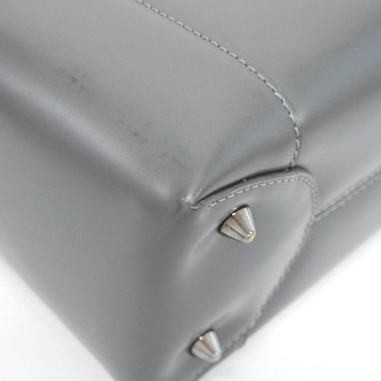 Christian Dior Gray Leather Handbag  