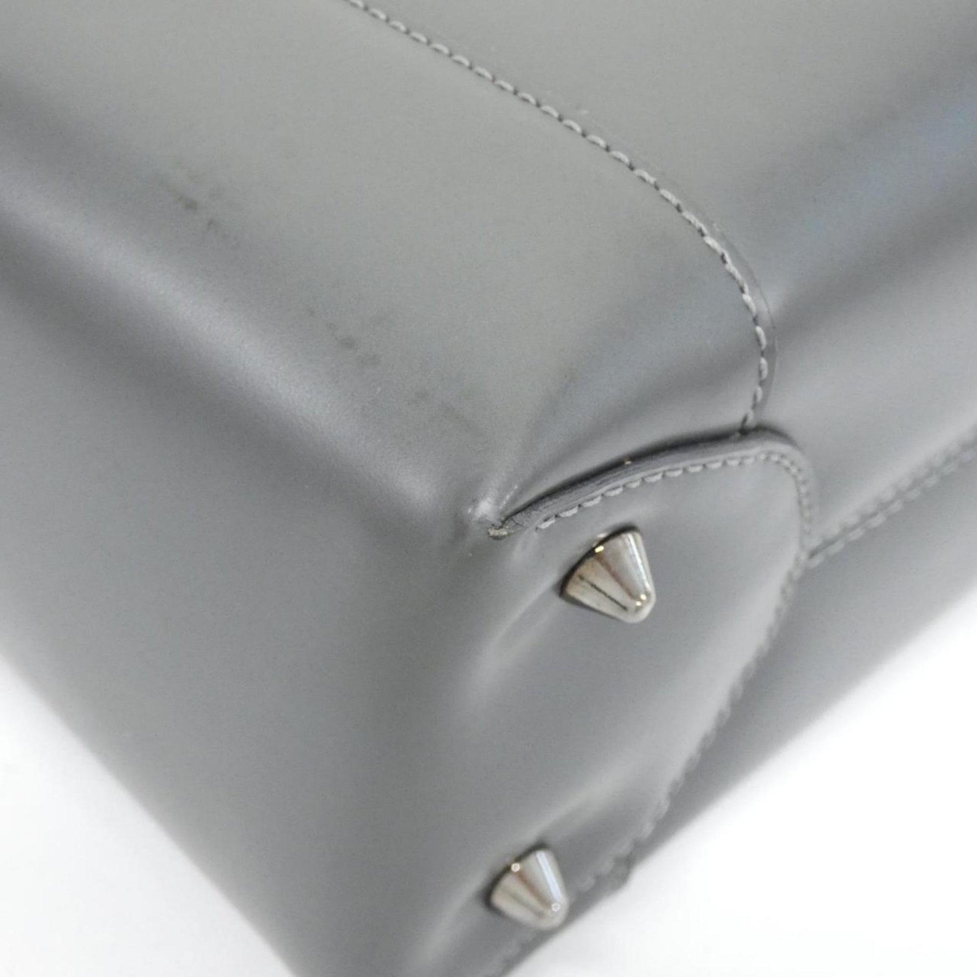 Christian Dior Gray Leather Handbag  