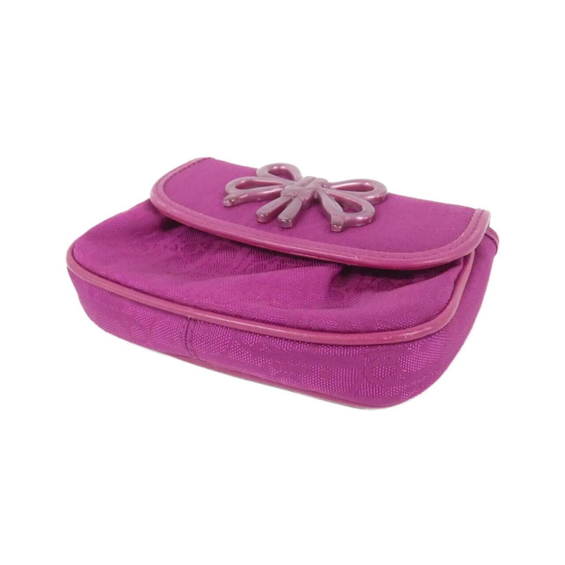 Christian Dior Purple Nylon Pouch  