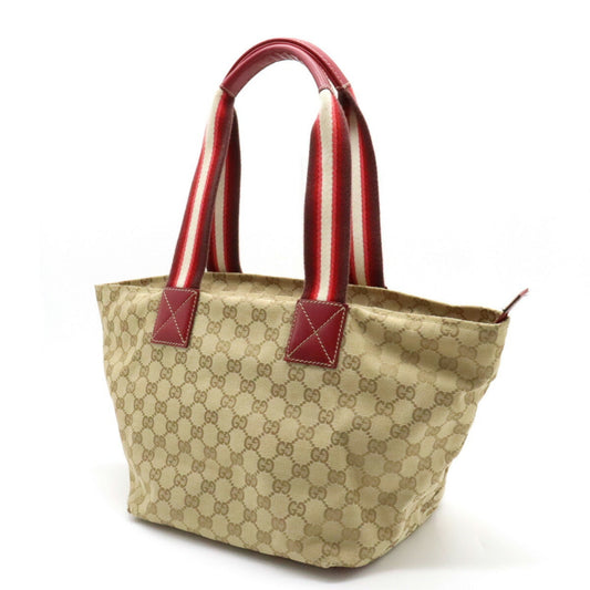 Gucci Leather Canvas Tote