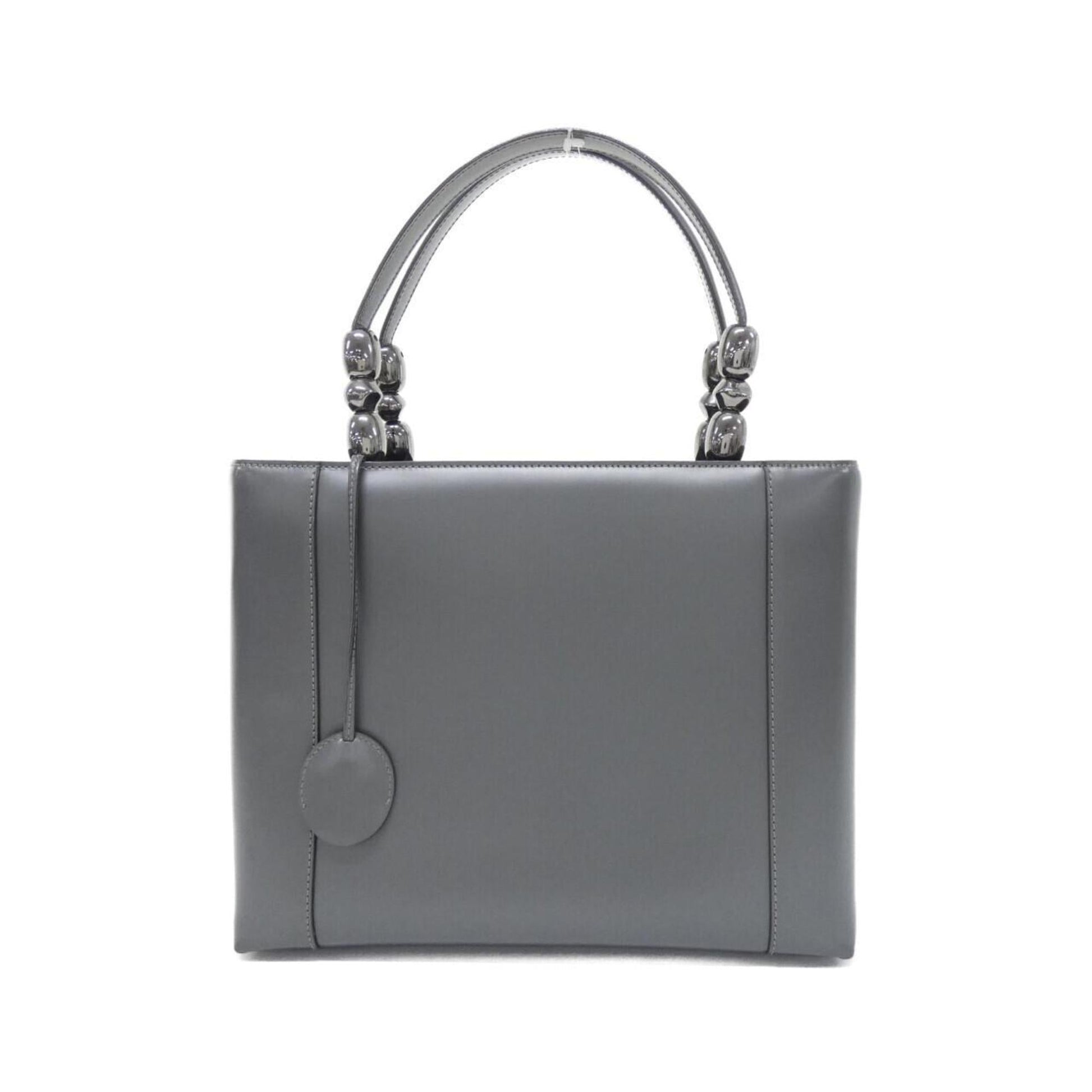 Christian Dior Gray Leather Handbag  