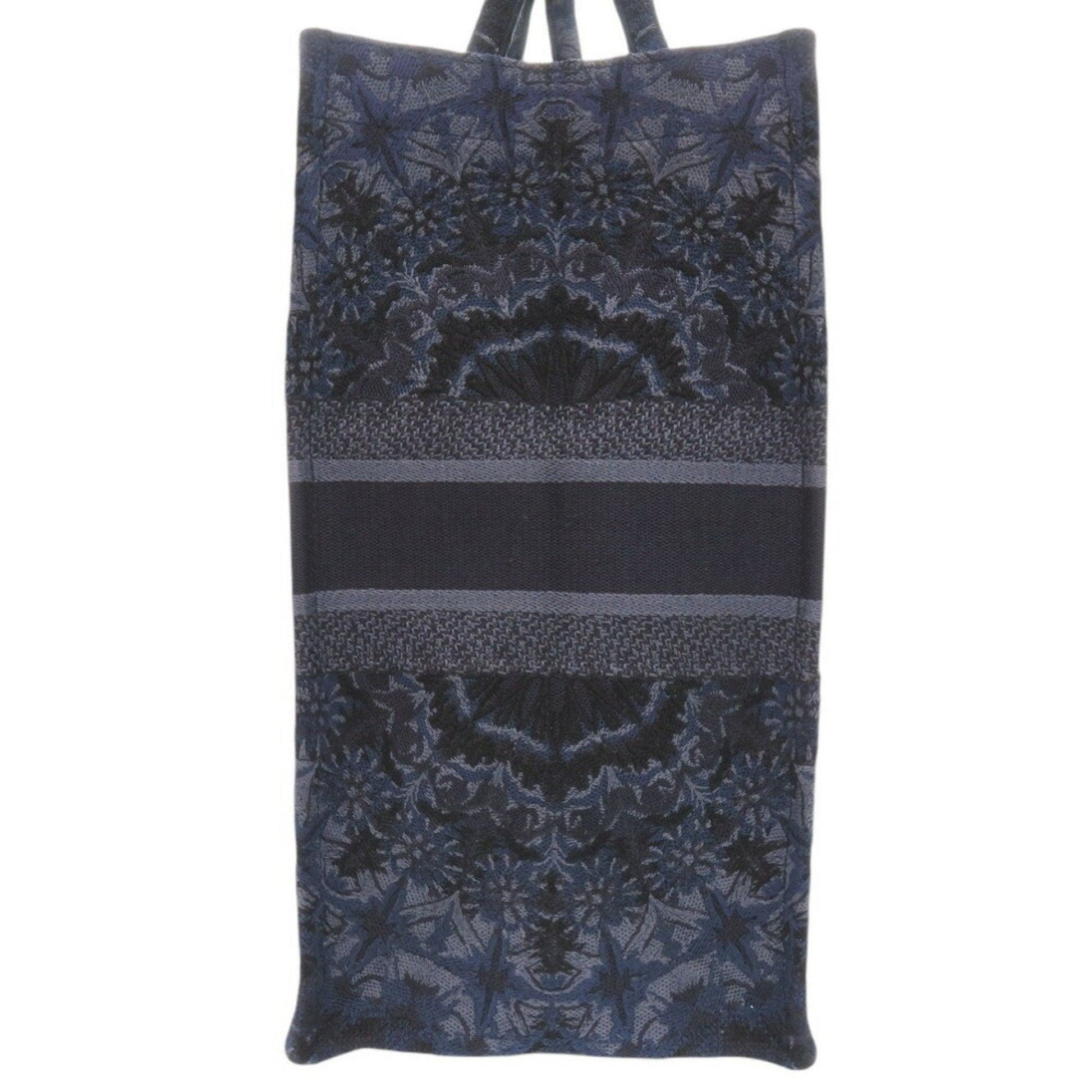 Christian Dior Navy Canvas Tote Bag  