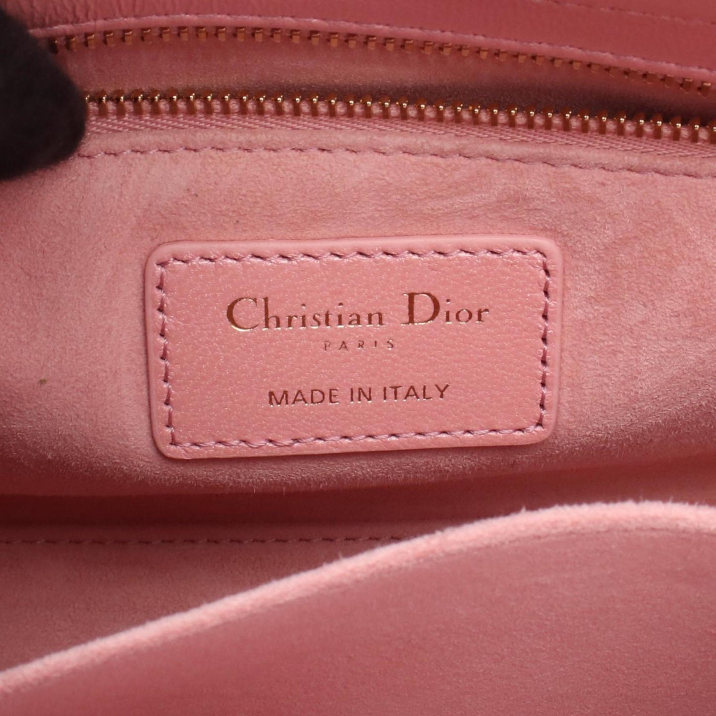 Christian Dior Pink Leather Handbag  