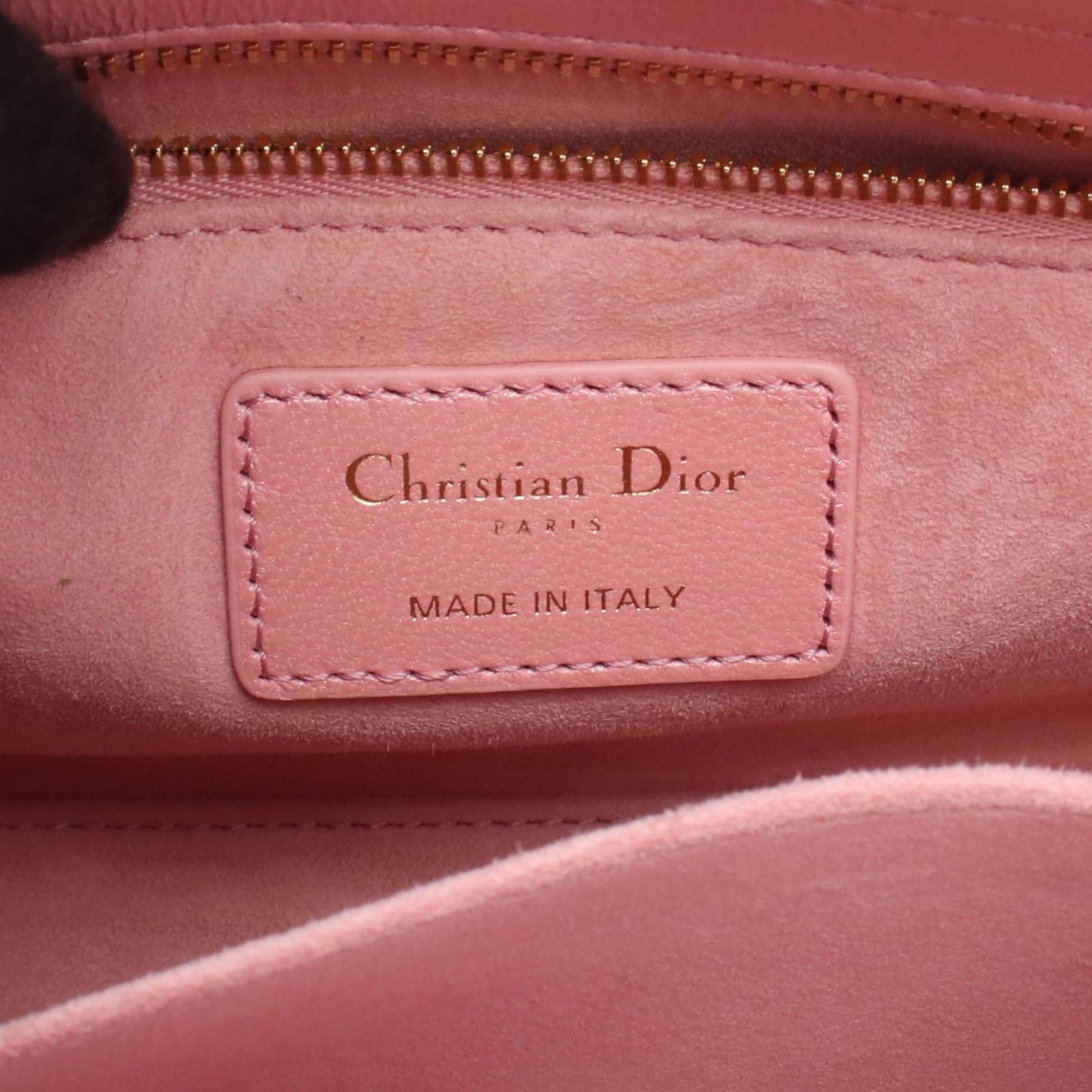 Christian Dior Pink Leather Handbag  