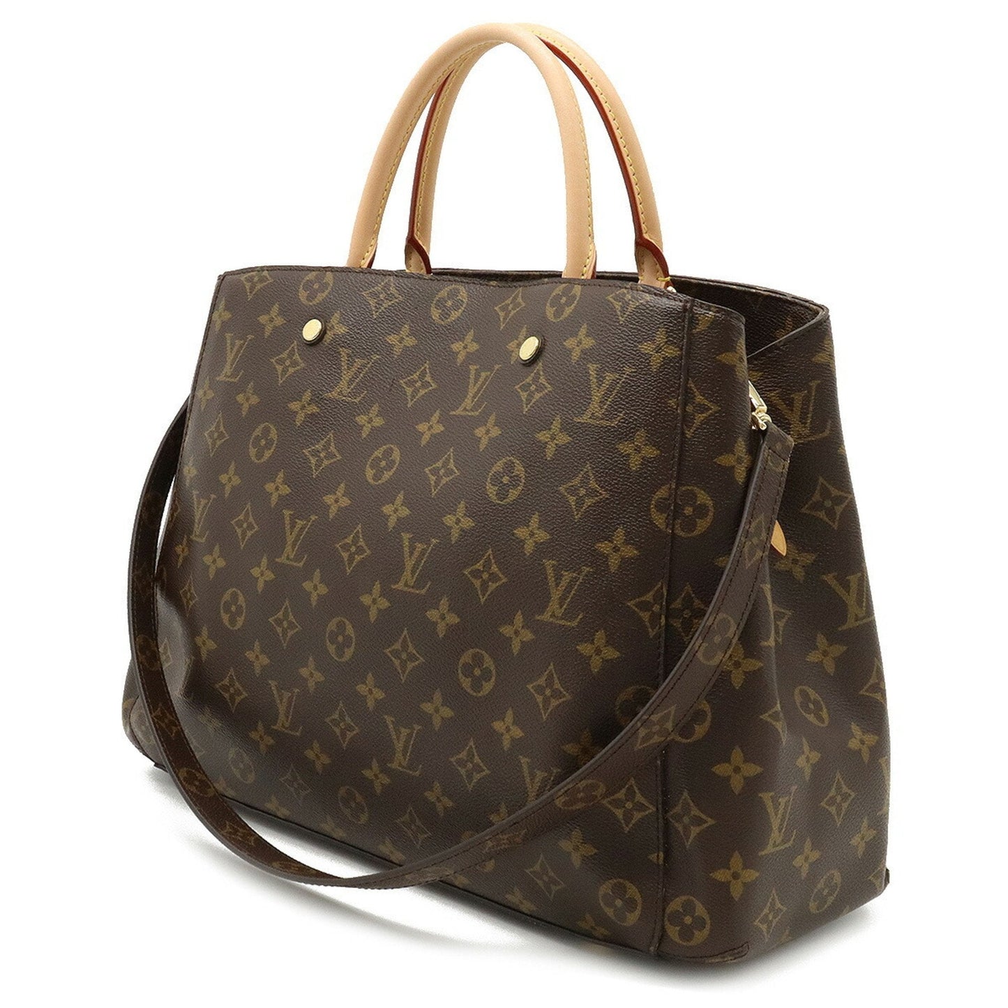 LOUIS VUITTON Monogram Montaigne GM Handbag Tote Bag Shoulder