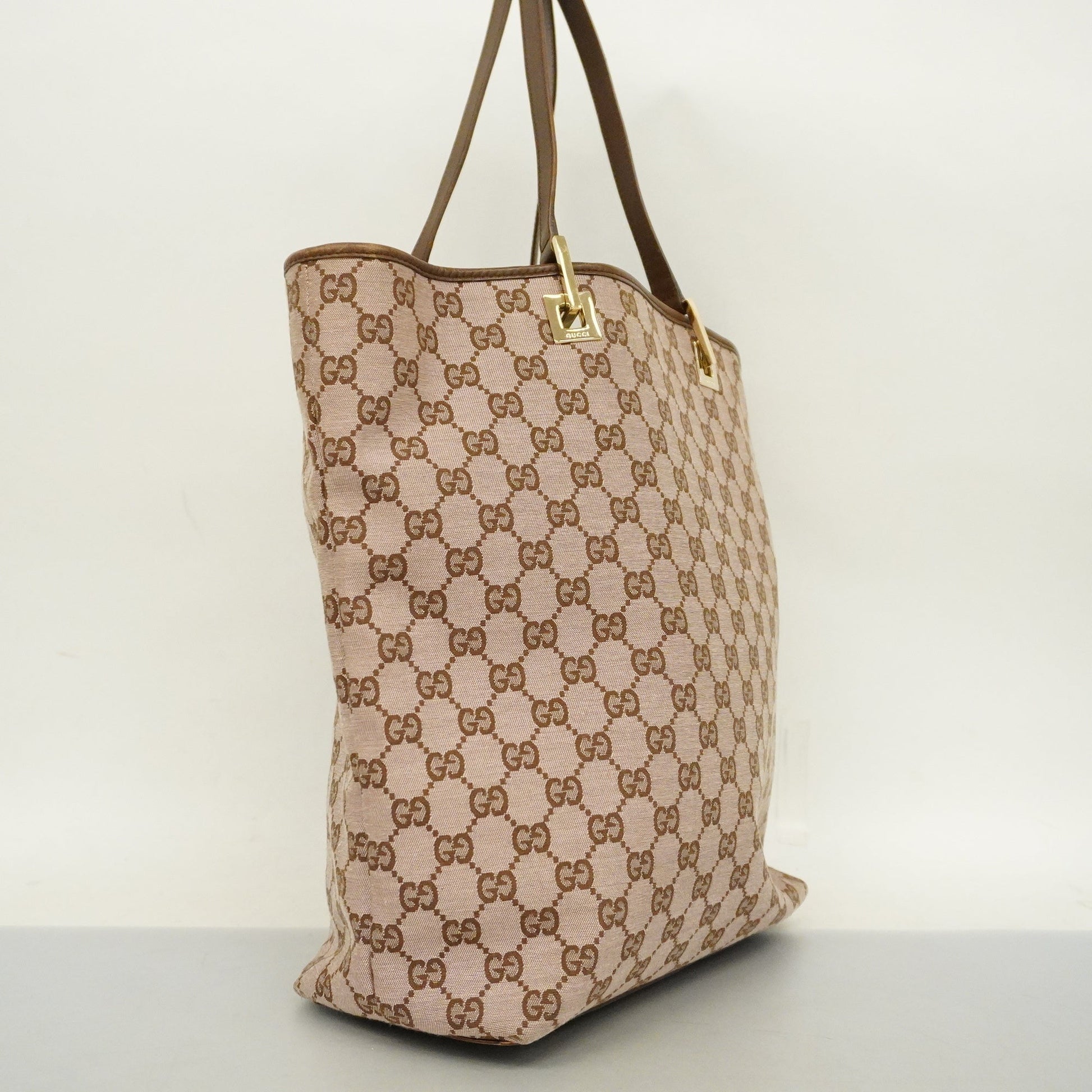 Gucci Leather Canvas Tote