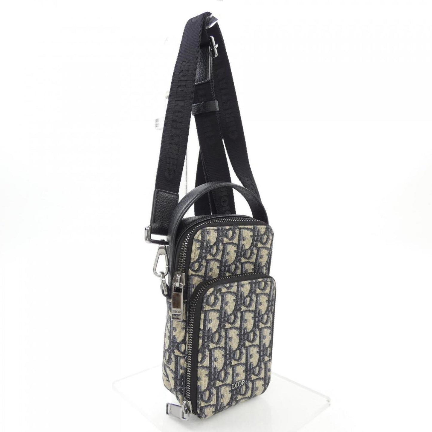 Christian Dior Beige Black Navy Handbag  