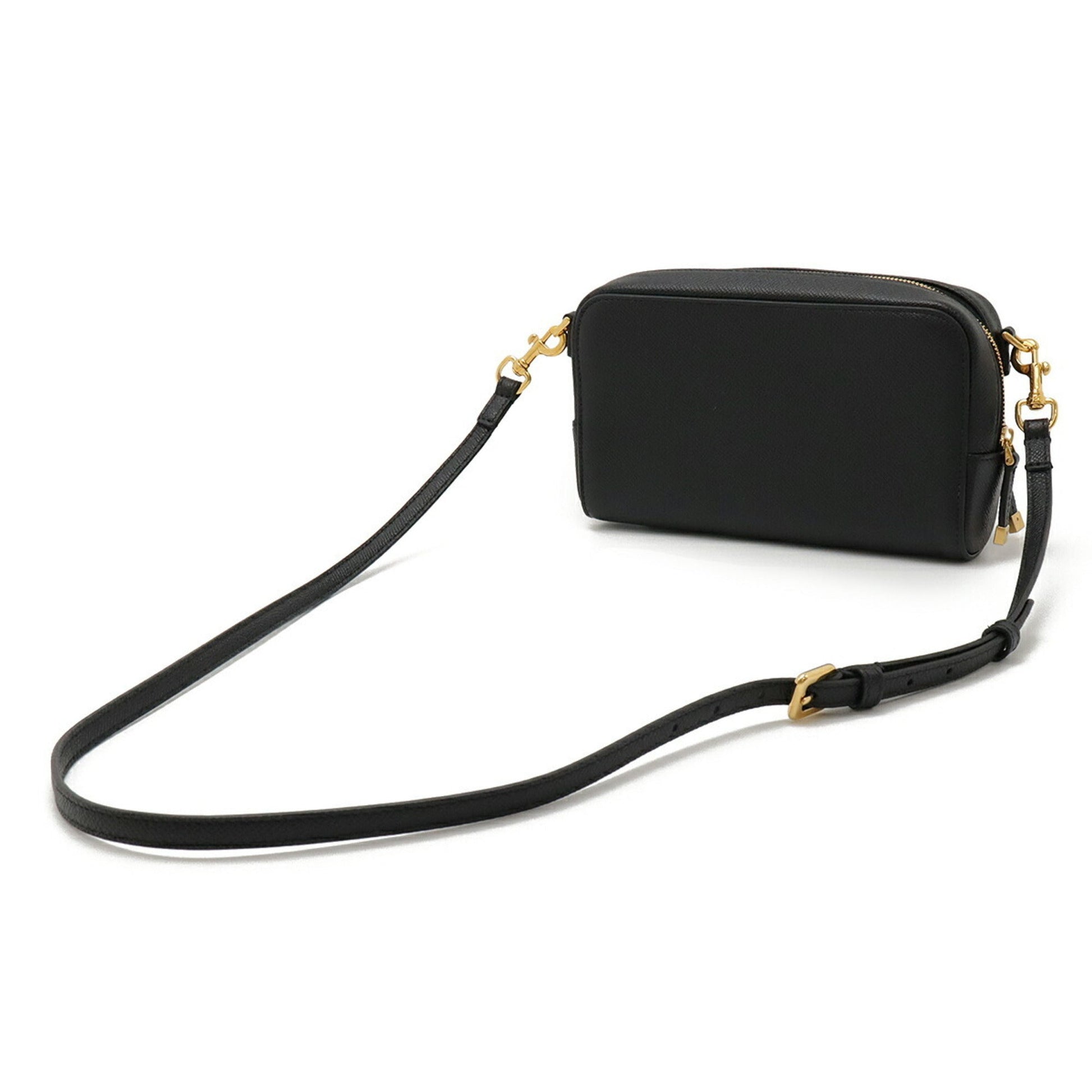 Christian Dior Black Leather Shoulder Bag  