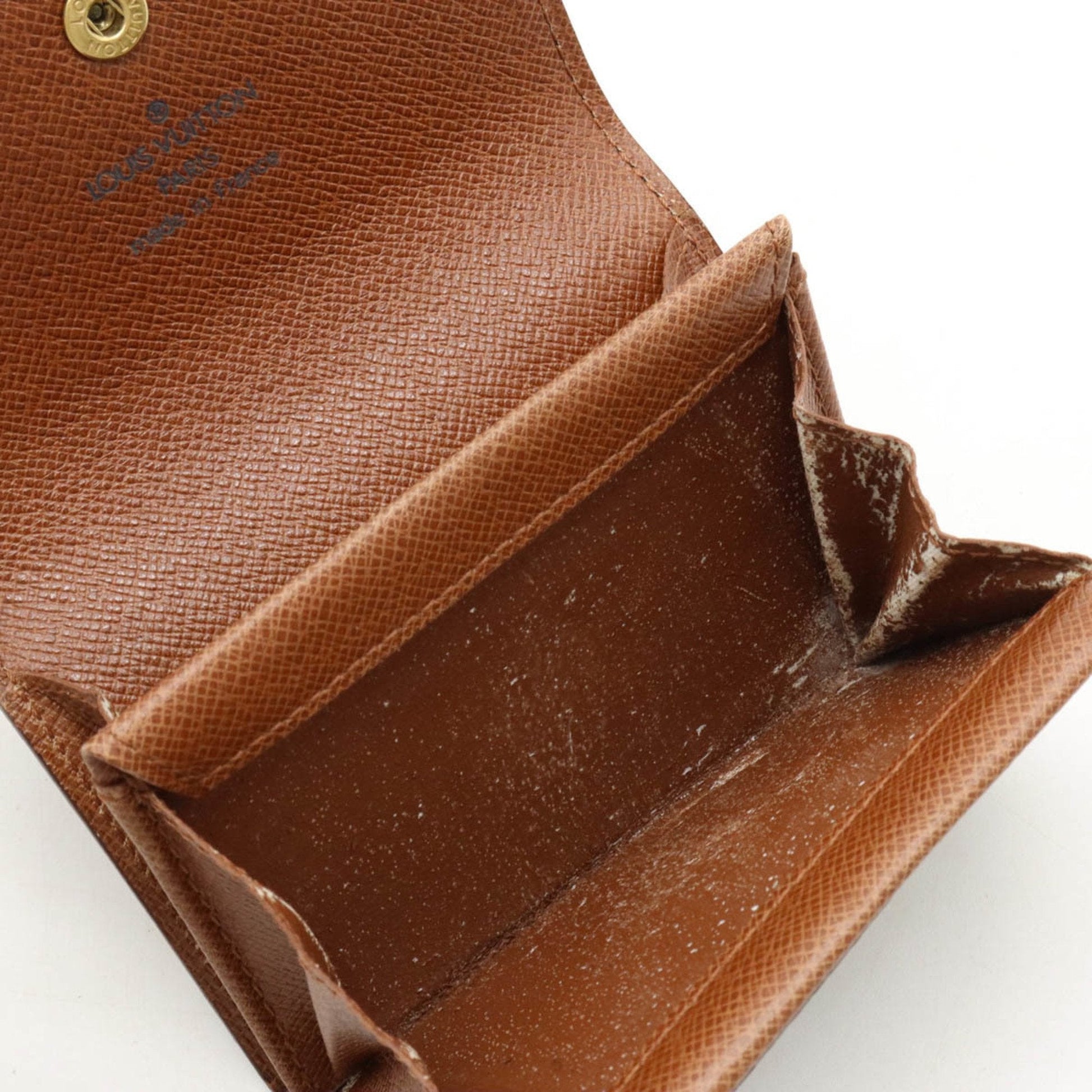 LOUIS VUITTON Monogram Portomone Plastic Coin Case Purse Handbag