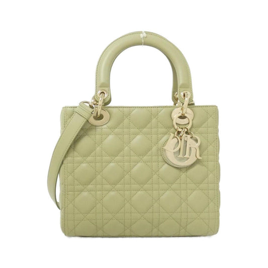 Christian Dior Green Leather Handbag  