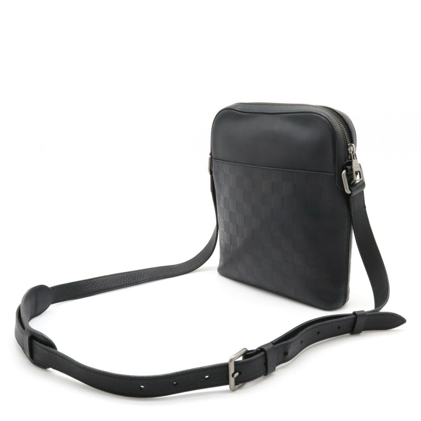LOUIS VUITTON Damier Infini Pochette District Shoulder Bag Onyx Black