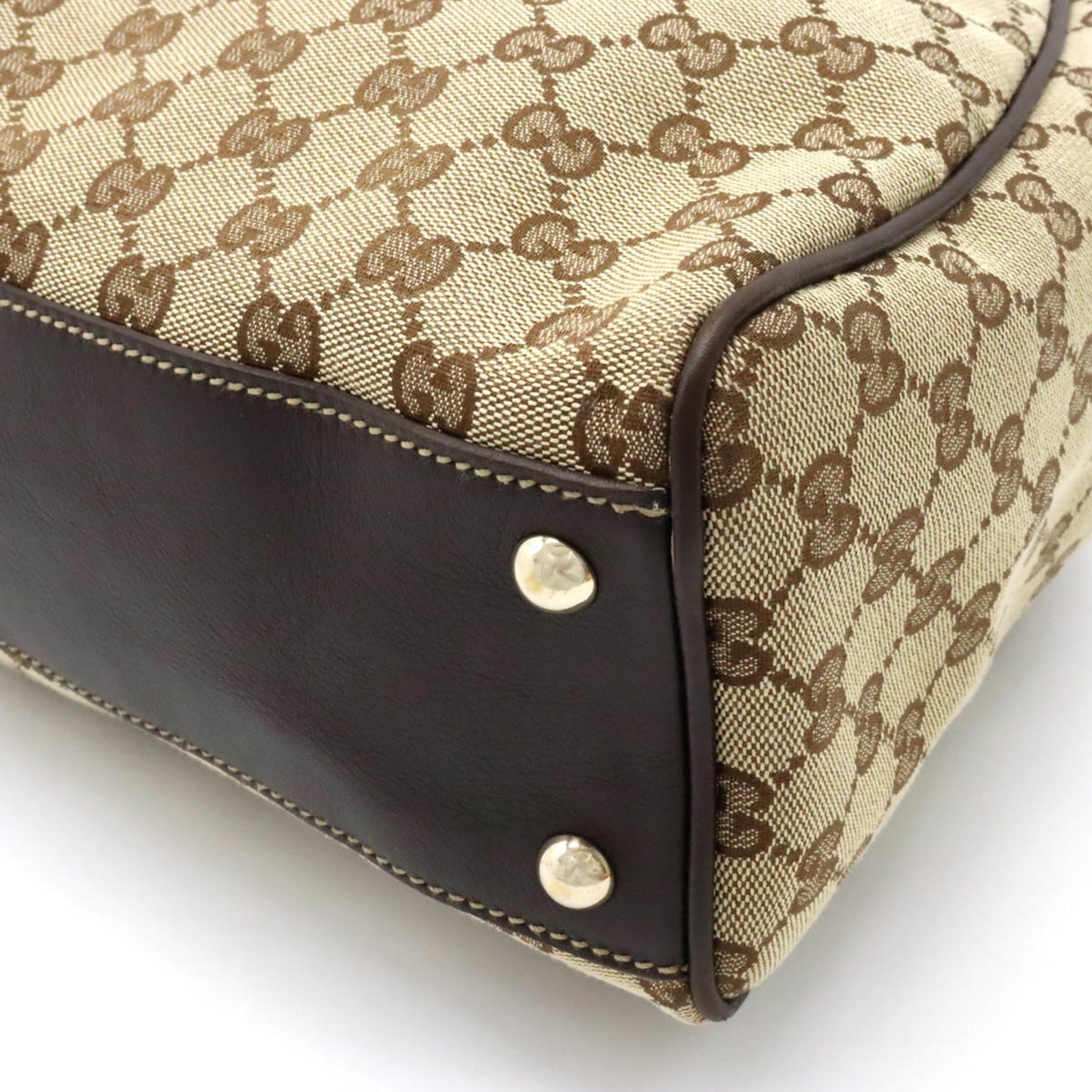 Gucci Leather Canvas Tote