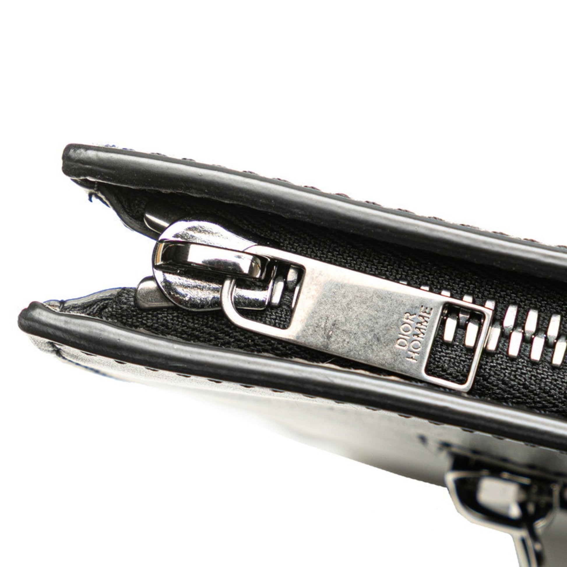 Christian Dior Black Leather Clutch Bag  