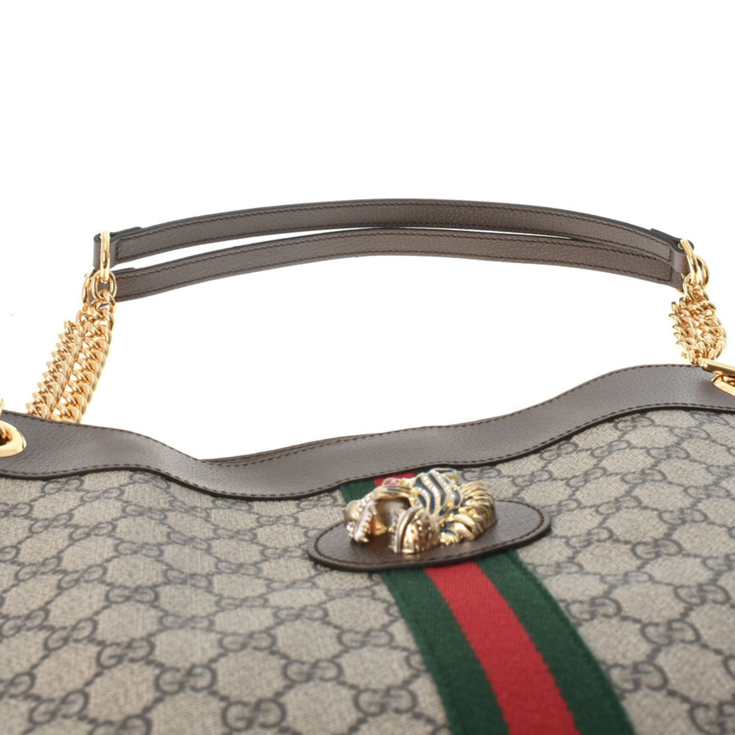 Gucci Lou Chain Leather Tote