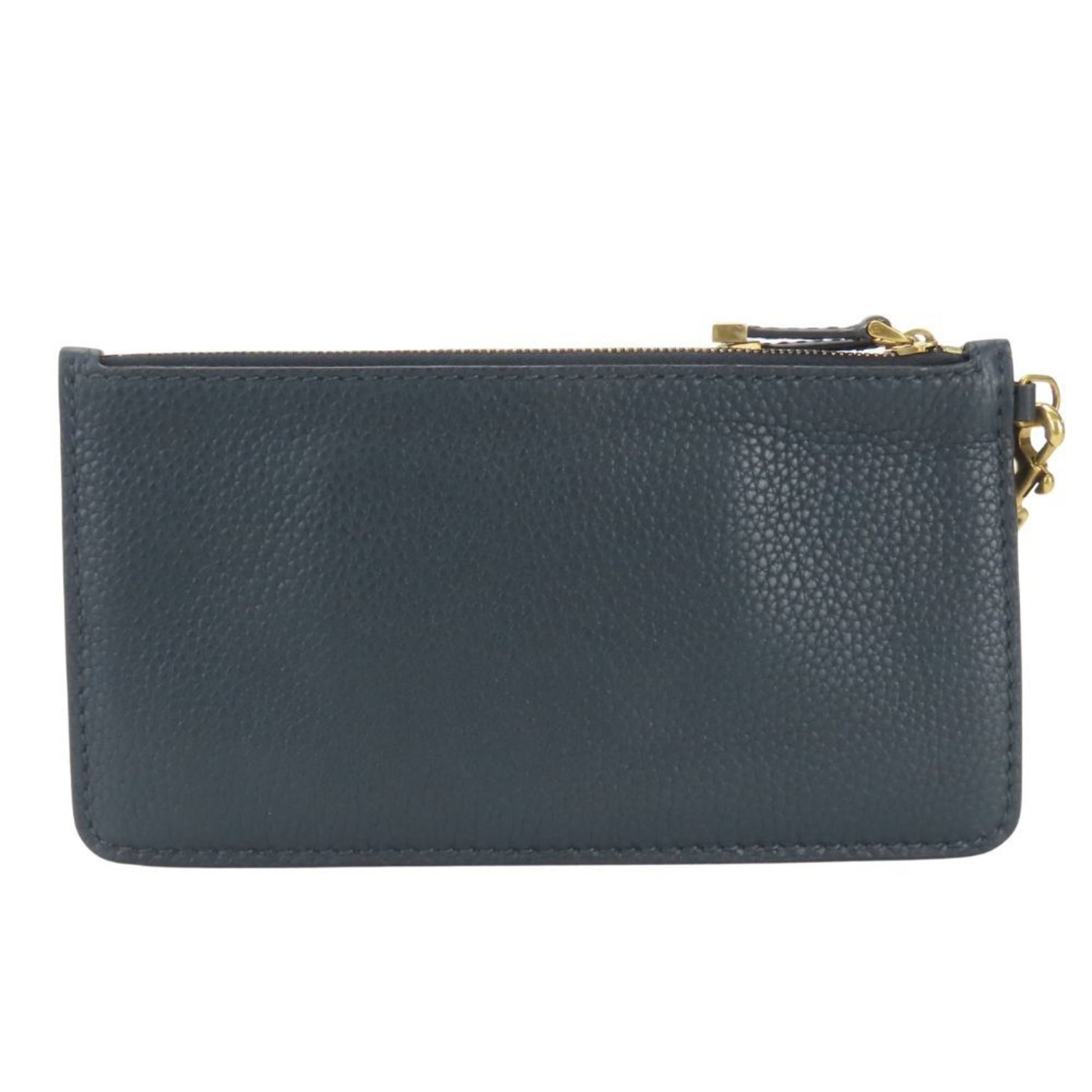 Christian Dior Navy Leather Clutch Bag Pouch  