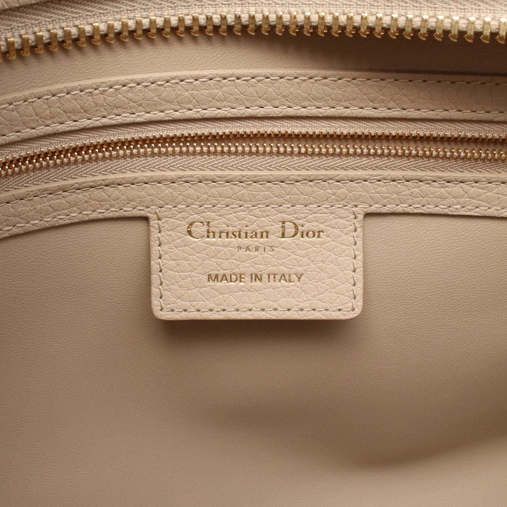 Christian Dior Beige Leather Handbag  