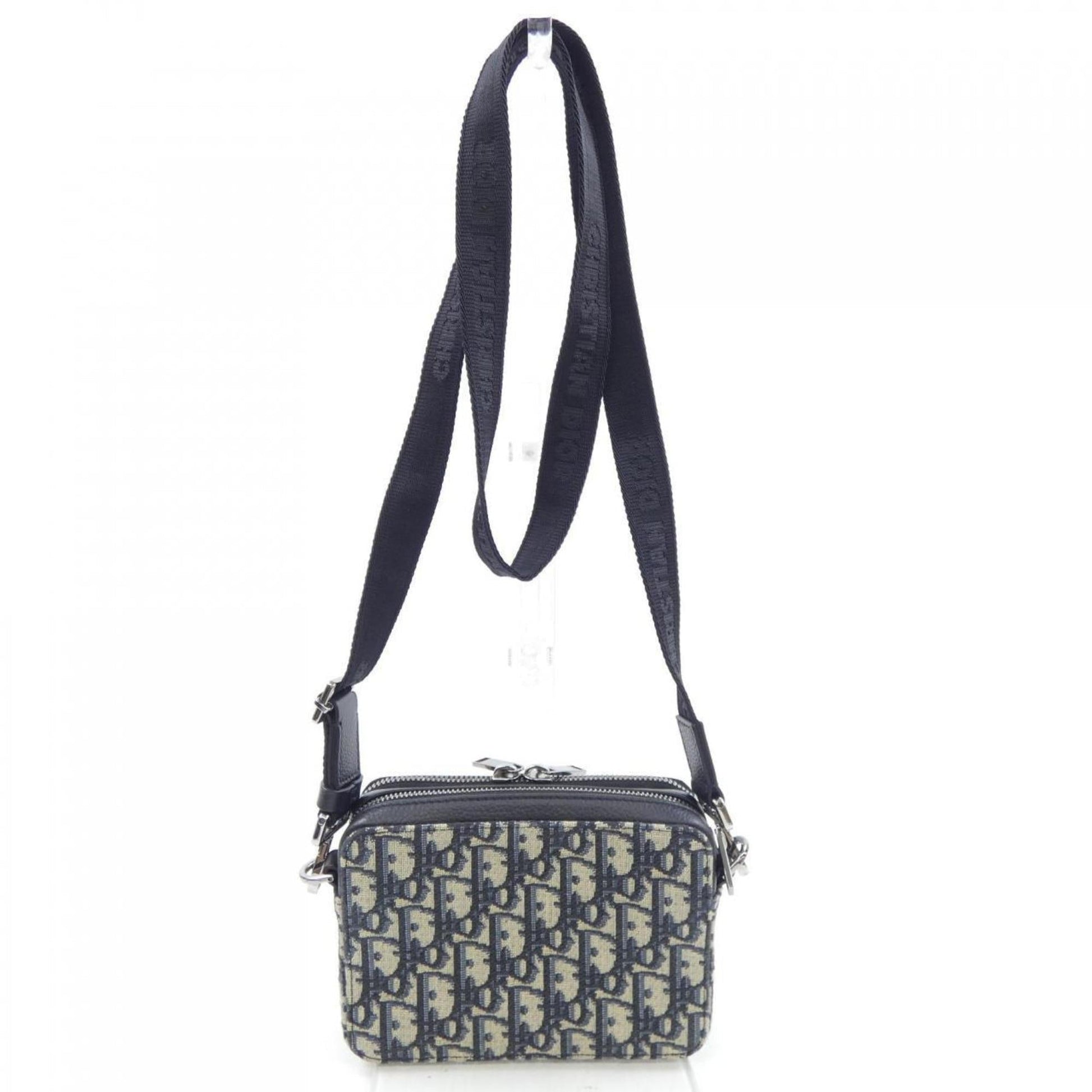 Christian Dior Beige Black Navy Handbag  