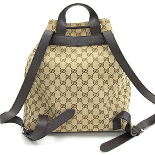 Gucci Leather Canvas Backpack
