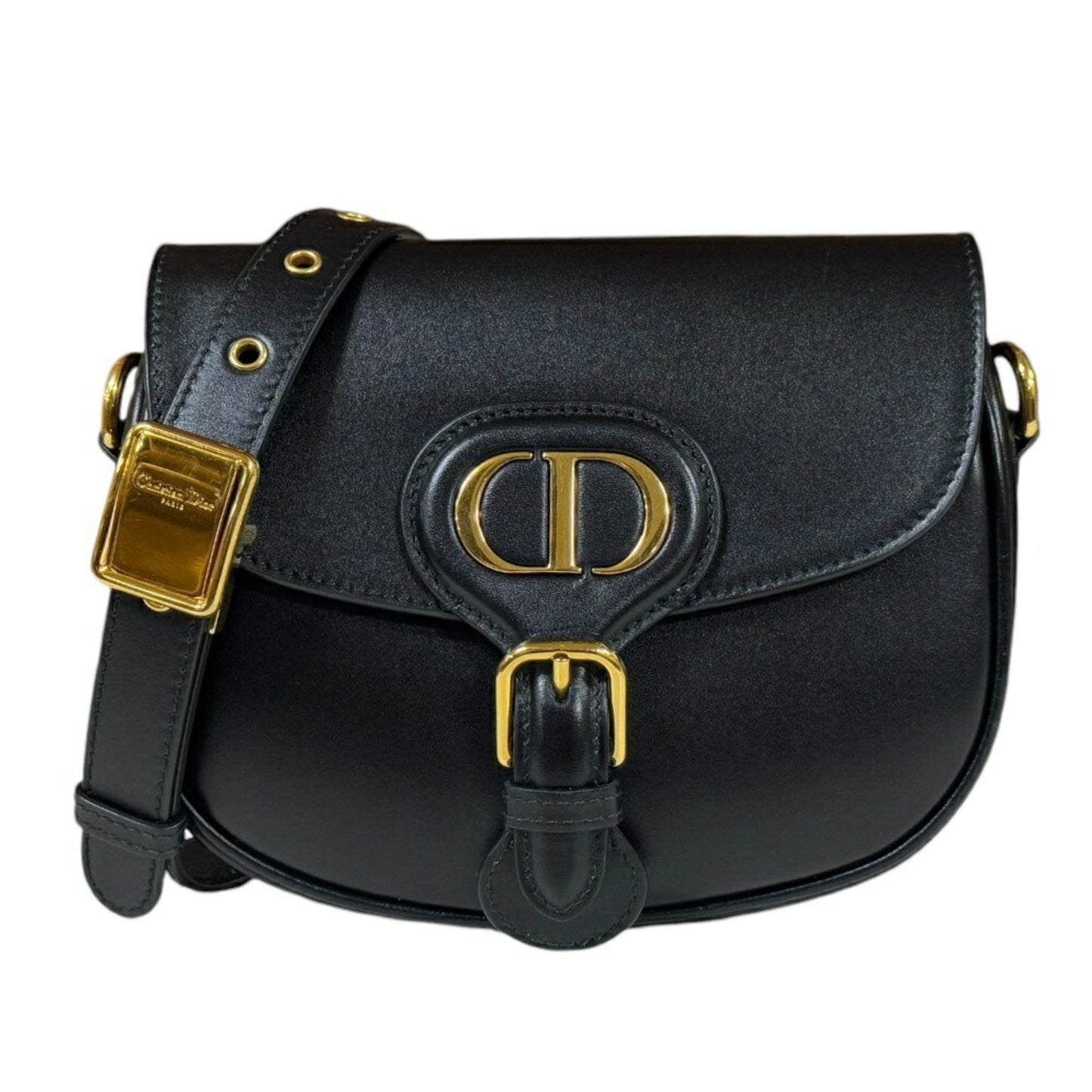 Christian Dior Black Leather Shoulder Bag  