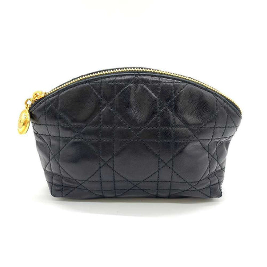 Christian Dior Black Leather Pouch  