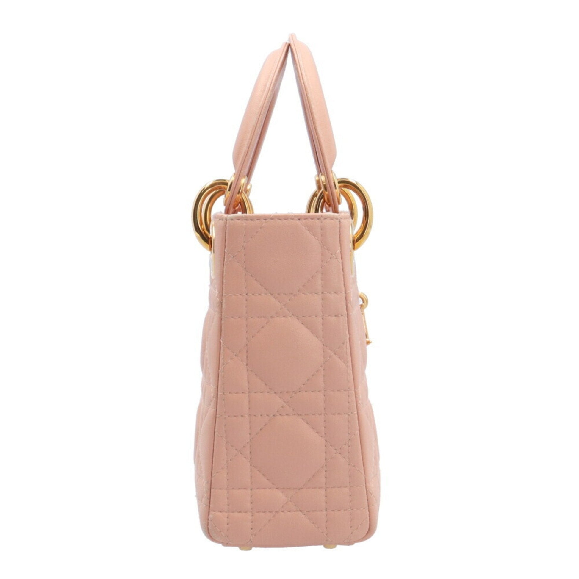 Christian Dior Pink Leather Shoulder Bag  
