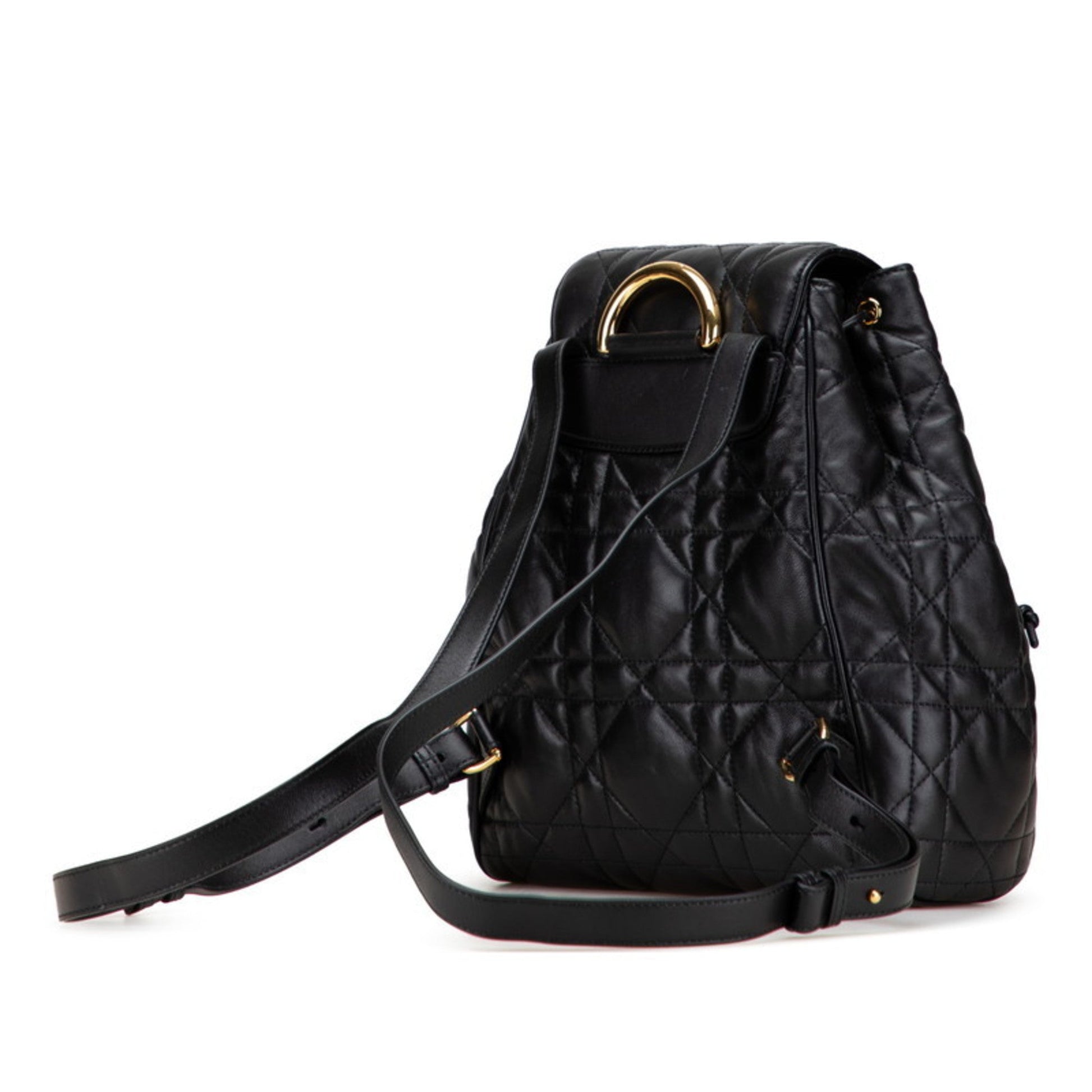 Christian Dior Black Leather Backpack  