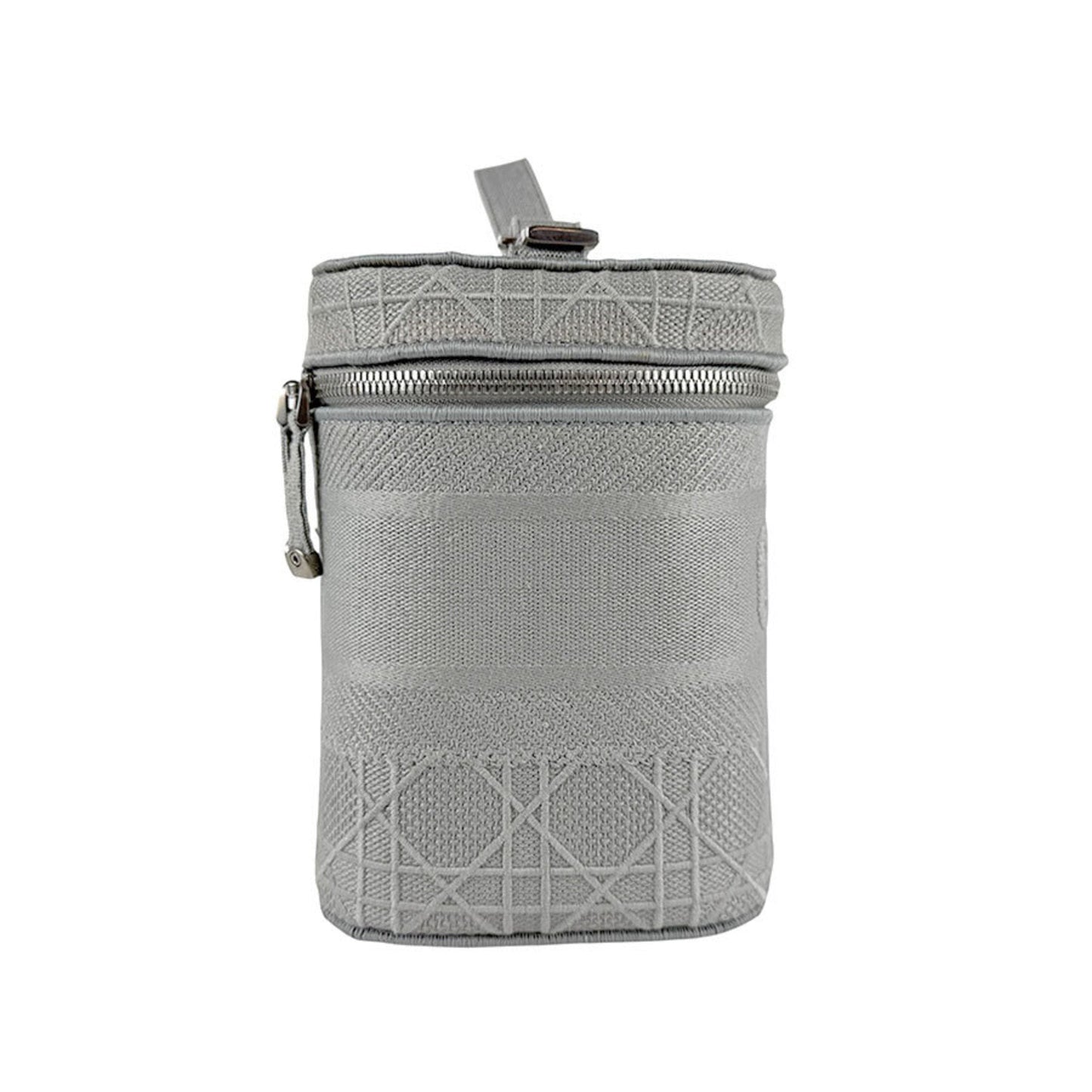 Christian Dior Gray Canvas Handbag Vanity Bag  