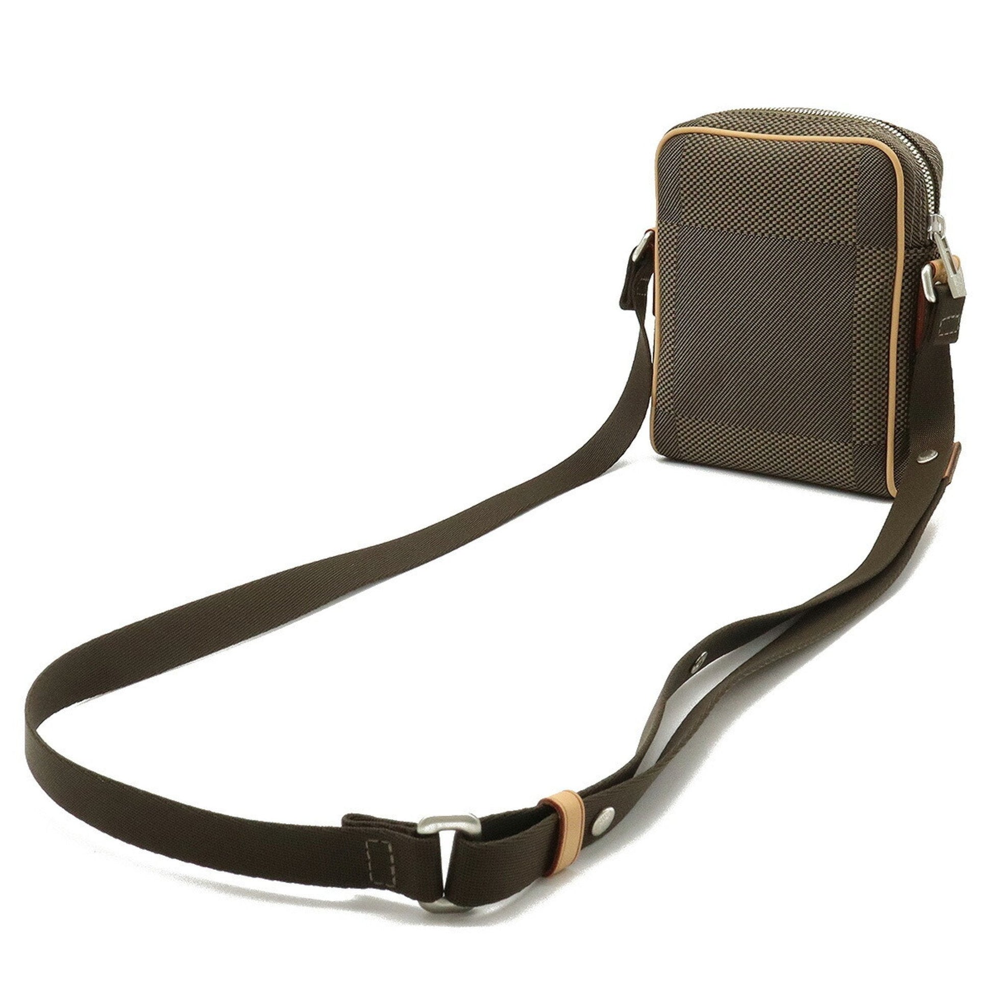 LOUIS VUITTON Damiergeant Citadin Shoulder Bag Canvas Tail Khaki