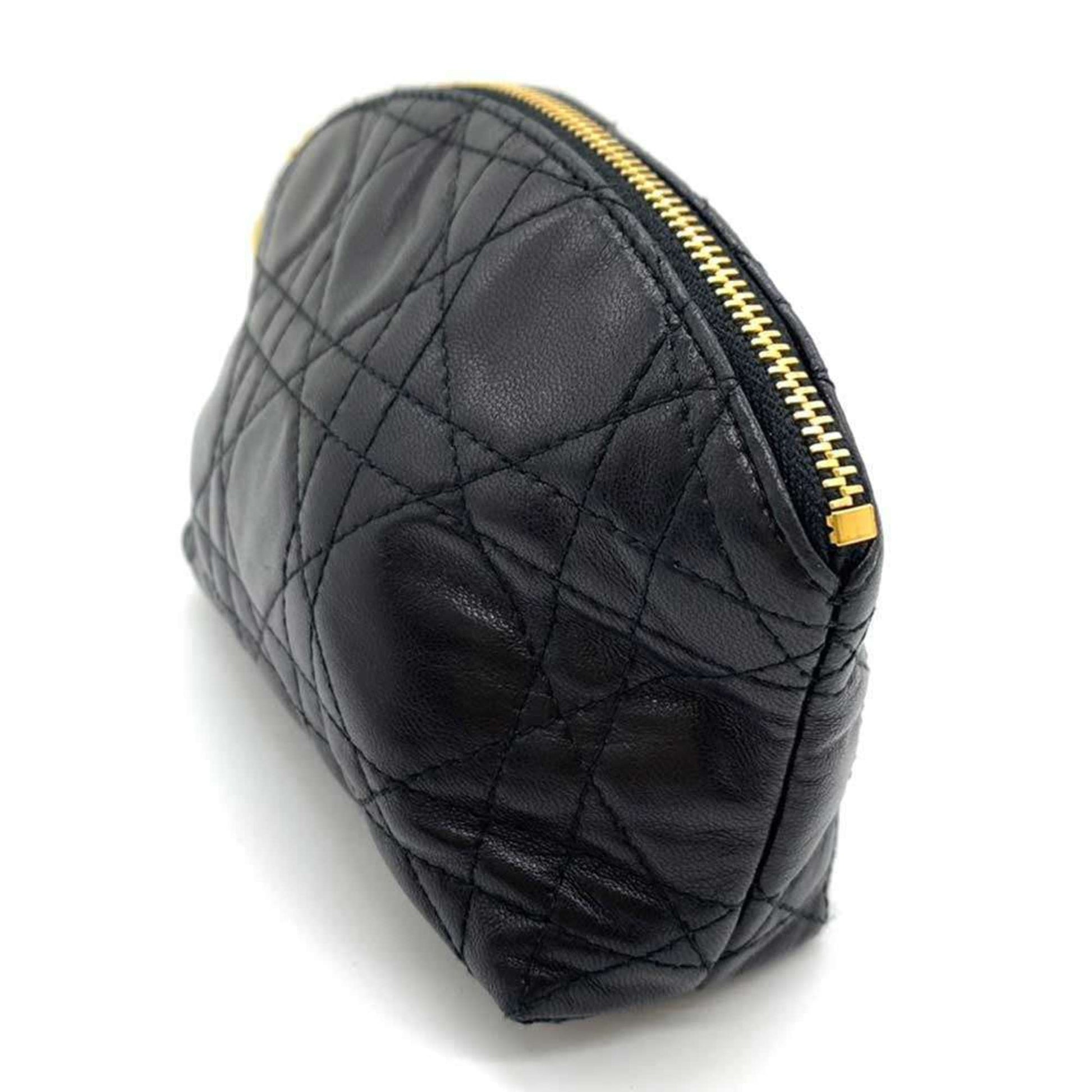 Christian Dior Black Leather Pouch  