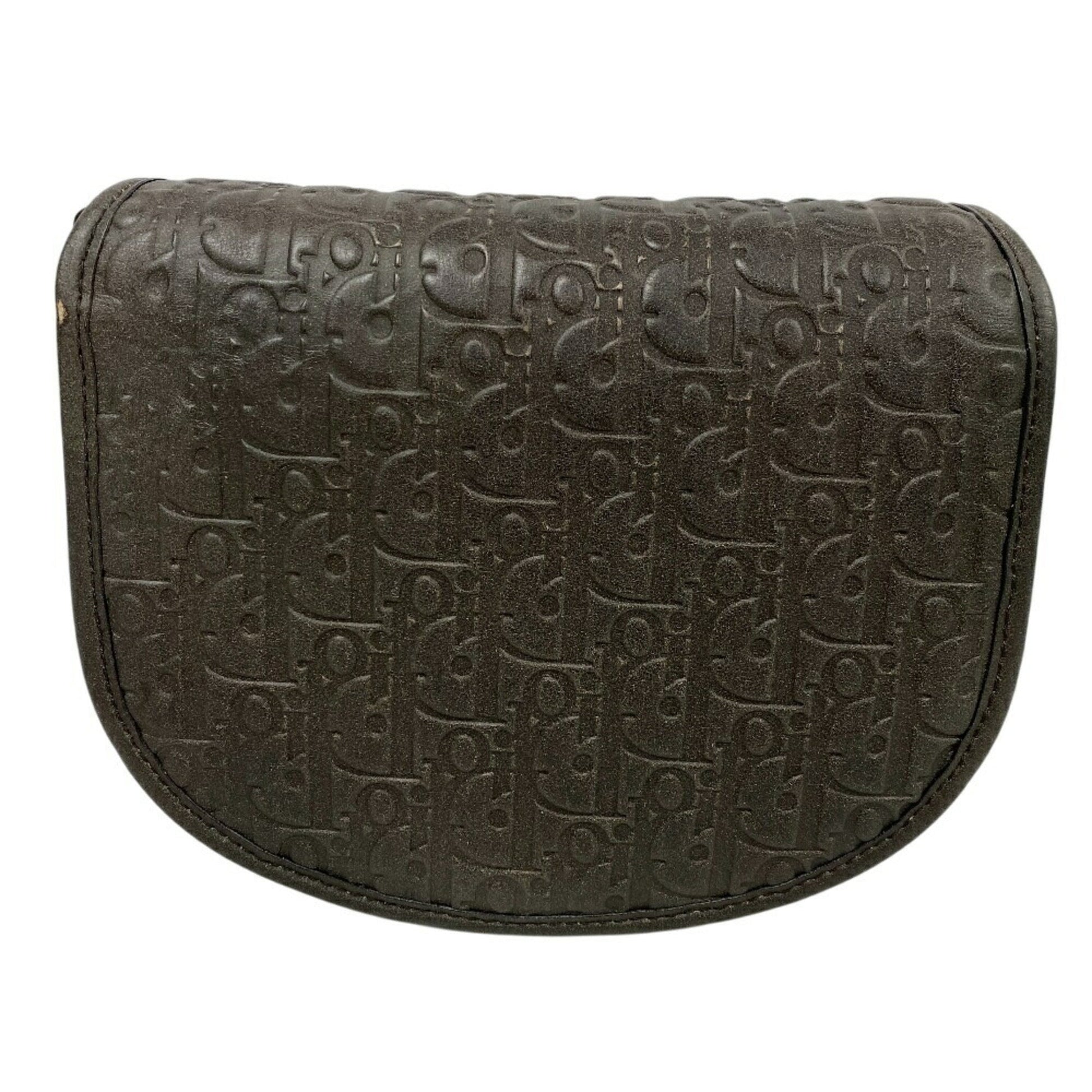 Christian Dior Brown Leather Shoulder Bag  