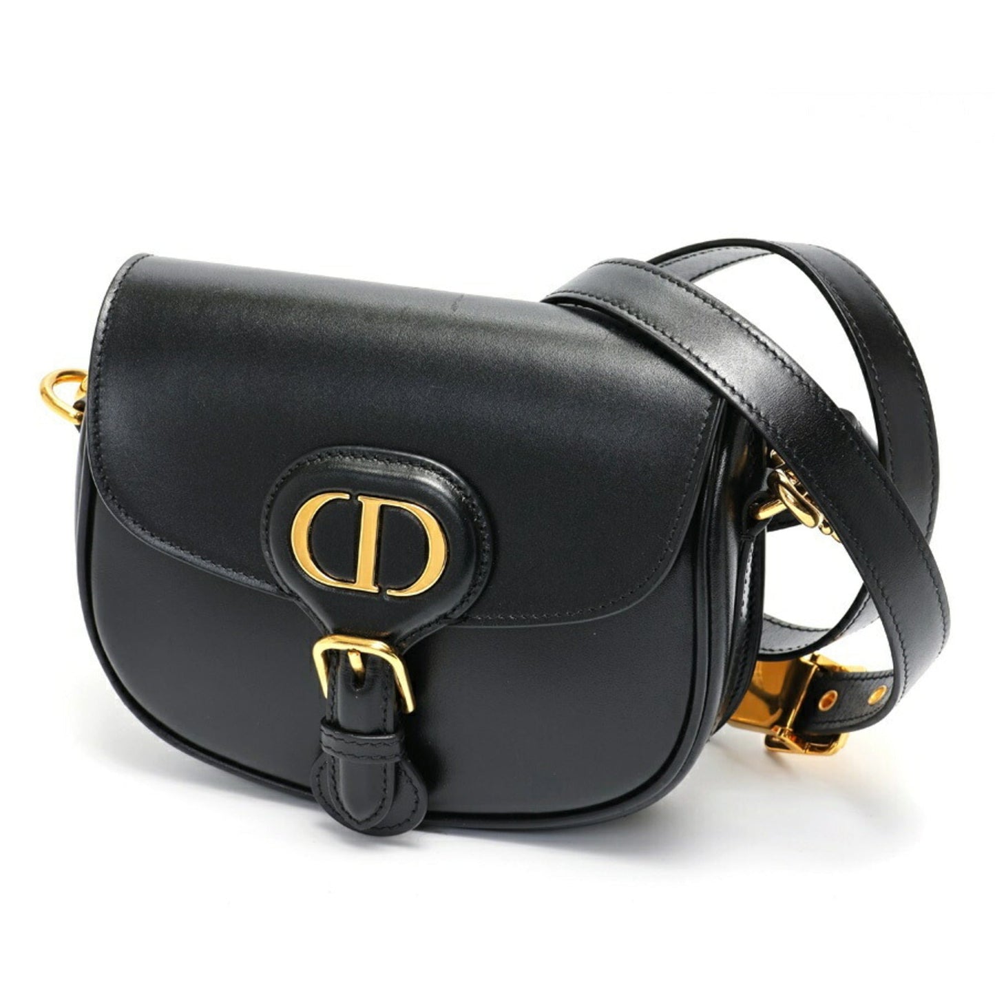 Christian Dior Black Leather Shoulder Bag  