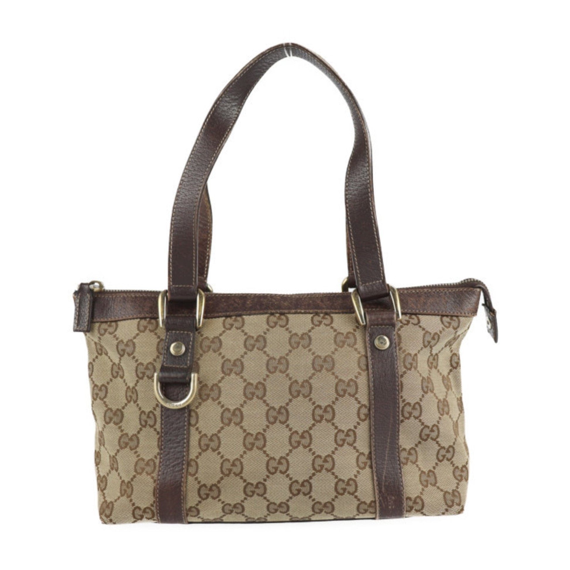 Gucci Lou Leather Canvas Tote
