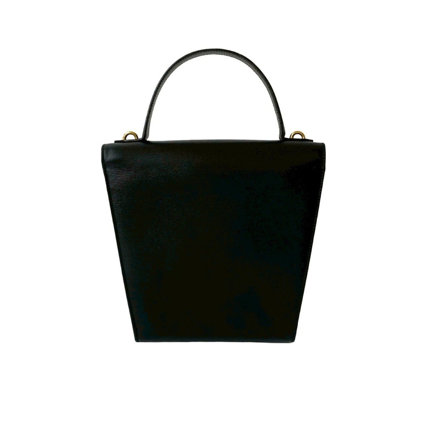 Christian Dior Black Leather Handbag Shoulder Bag  