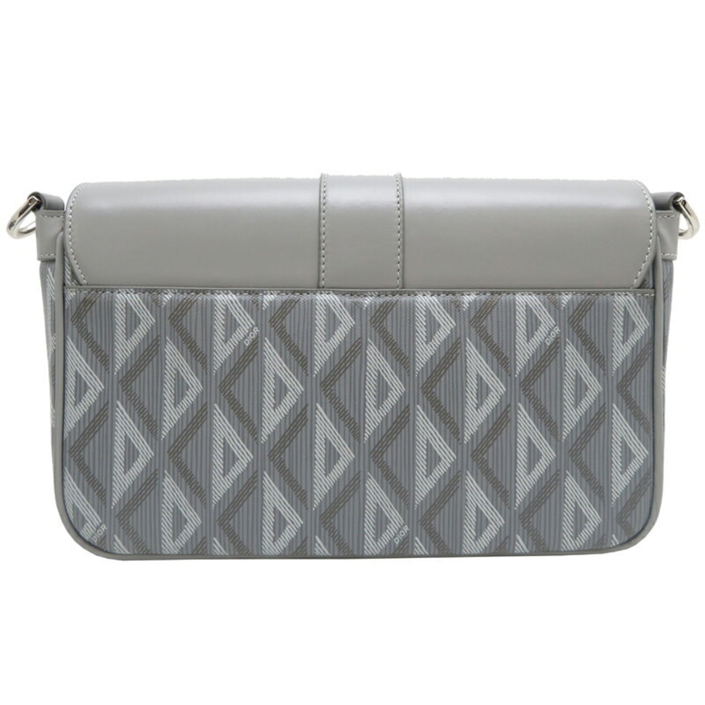 Christian Dior Gray Leather Shoulder Bag  