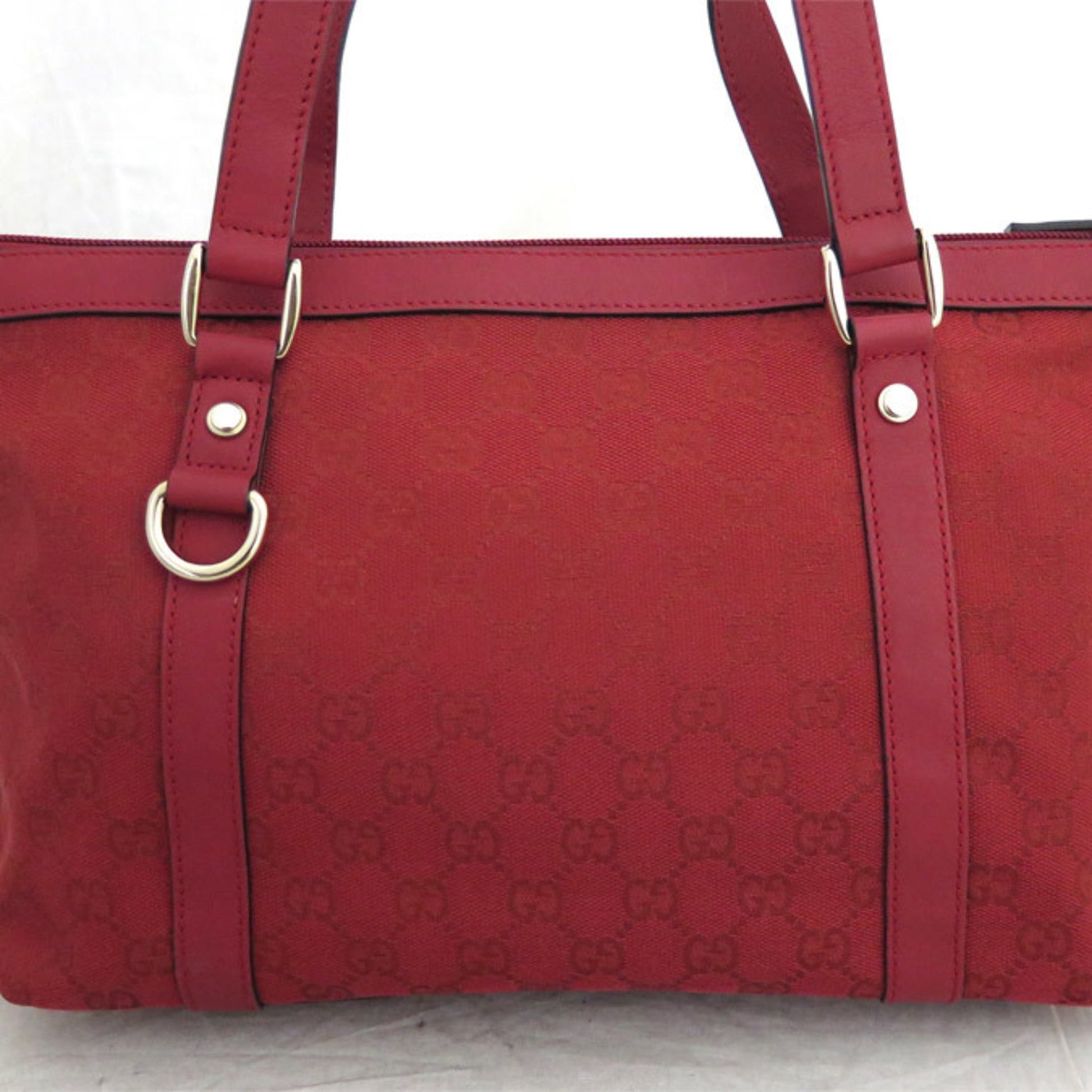Gucci Lou Leather Canvas Shoulder Bag