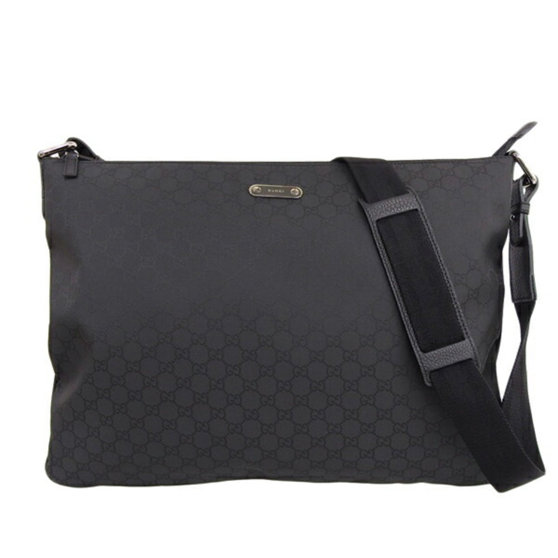 Gucci Nylon Leather Shoulder Bag