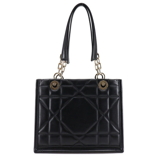 Christian Dior Black Leather Tote Bag  